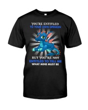 YOU'RE ENTITLED TO YOUR OWN OPINION Premium Fit Mens Tee tile