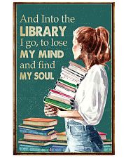 AND INTO THE LIBRARY I GO 11x17 Poster front