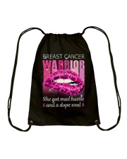 BREAST CANCER WARRIOR SHE GOT MAD HUSTLE Drawstring Bag tile
