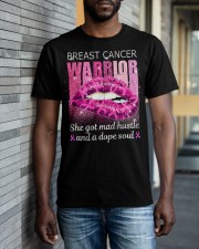 BREAST CANCER WARRIOR SHE GOT MAD HUSTLE Classic T-Shirt apparel-classic-tshirt-lifestyle-front-40