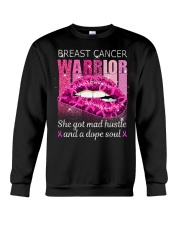 BREAST CANCER WARRIOR SHE GOT MAD HUSTLE Crewneck Sweatshirt tile