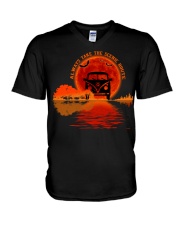 ALWAYS TAKE THE SCENIC ROUTE V-Neck T-Shirt tile