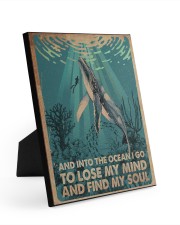 AND INTO THE OCEAN I GO POSTER Easel-Back Gallery Wrapped Canvas tile