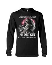 ASSUMING I'M JUST AN OLD GUY WAS YOUR 1ST MISTAKE Long Sleeve Tee tile