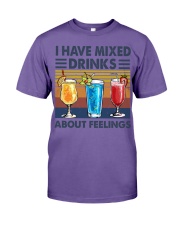 I HAVE MIXED DRINKS ABOUT FEELINGS Premium Fit Mens Tee tile