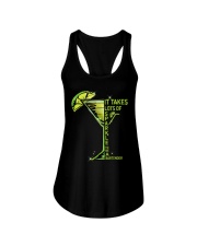 IT TAKES LOTS OF SPARKLE TO BE A BARTENDER Ladies Flowy Tank tile