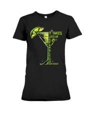 IT TAKES LOTS OF SPARKLE TO BE A BARTENDER Premium Fit Ladies Tee tile