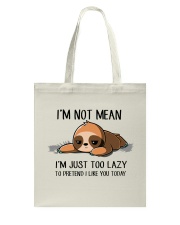 I AM NOT MEAN Tote Bag tile