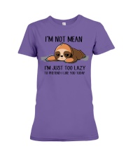 I AM NOT MEAN Premium Fit Ladies Tee tile