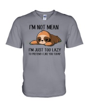 I AM NOT MEAN V-Neck T-Shirt tile