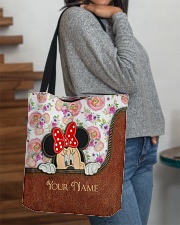 Personalizable Floral Tote Bag All-over Tote aos-all-over-tote-lifestyle-front-09