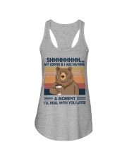 MY COFFEE AND I ARE HAVING A MOMENT Ladies Flowy Tank tile