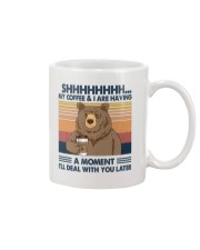 MY COFFEE AND I ARE HAVING A MOMENT Mug tile