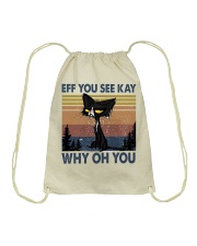 EFF YOU SEE KAY Drawstring Bag tile