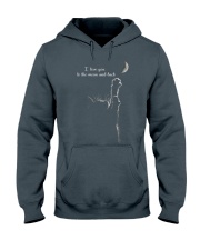 I LOVE YOU TO THE MOON AND BACK Hooded Sweatshirt tile