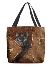 Black cat Tote Bag All-over Tote front