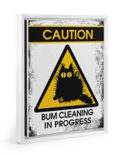 BUM CLEANING Floating Framed Canvas Prints White tile