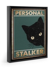 PERSONAL STALKER POSTER Floating Framed Canvas Prints Black tile