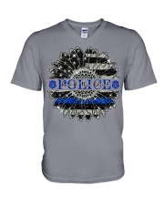 BACK THE BLUE V-Neck T-Shirt tile