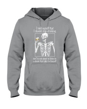 I Told myself Hooded Sweatshirt tile