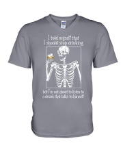I Told myself V-Neck T-Shirt tile