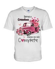 Being a Grandma V-Neck T-Shirt tile