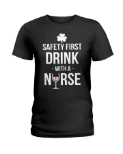 Irish Nurse Ladies T-Shirt thumbnail
