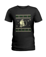 Christmas Egyptian Mau Cat Ladies T-Shirt thumbnail