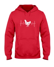 Floral Backyard Chicken Hooded Sweatshirt tile