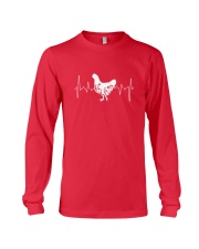 Floral Backyard Chicken Long Sleeve Tee tile