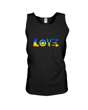 Love Gardening With Ukrainian Flag Unisex Tank tile