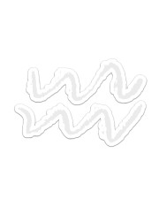 Aquarius Sticker - Single (Horizontal) front