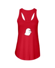 ghost says boo Ladies Flowy Tank tile