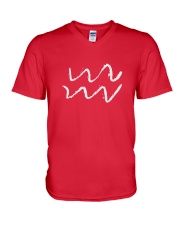 Aquarius V-Neck T-Shirt tile