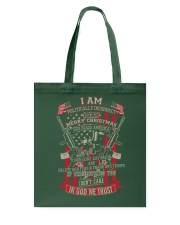 I am politically incorrect Tote Bag back