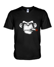 Cigar Monkey V-Neck T-Shirt thumbnail