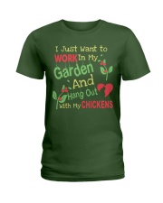 Garden and Chickens Lovers Ladies T-Shirt front