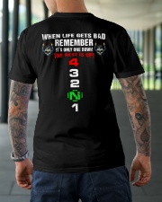 WHEN LIFE GETS BAD Classic T-Shirt lifestyle-mens-crewneck-back-3