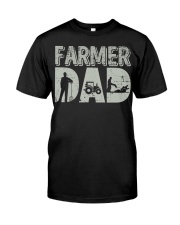 Mens Farmer Dad Shirt Farm Farming Father's Classic T-Shirt front