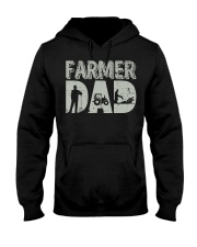Mens Farmer Dad Shirt Farm Farming Father's Hooded Sweatshirt thumbnail