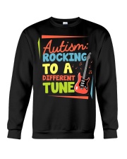 Autism Rocking To a Different Tune Guitar Crewneck Sweatshirt thumbnail