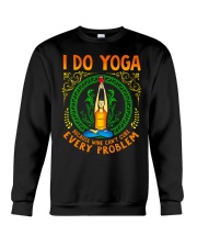 I Do Yoga Because Wine Can't Cure Every Prob Crewneck Sweatshirt thumbnail