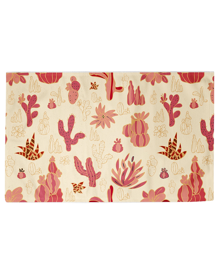 Red Cactus Woven Rug - 6' x 4'