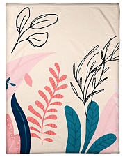 Abstract Floral Small Fleece Blanket - 30" x 40" thumbnail