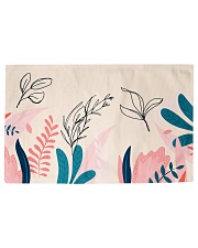 Abstract Floral Woven Rug - 3' x 2' front