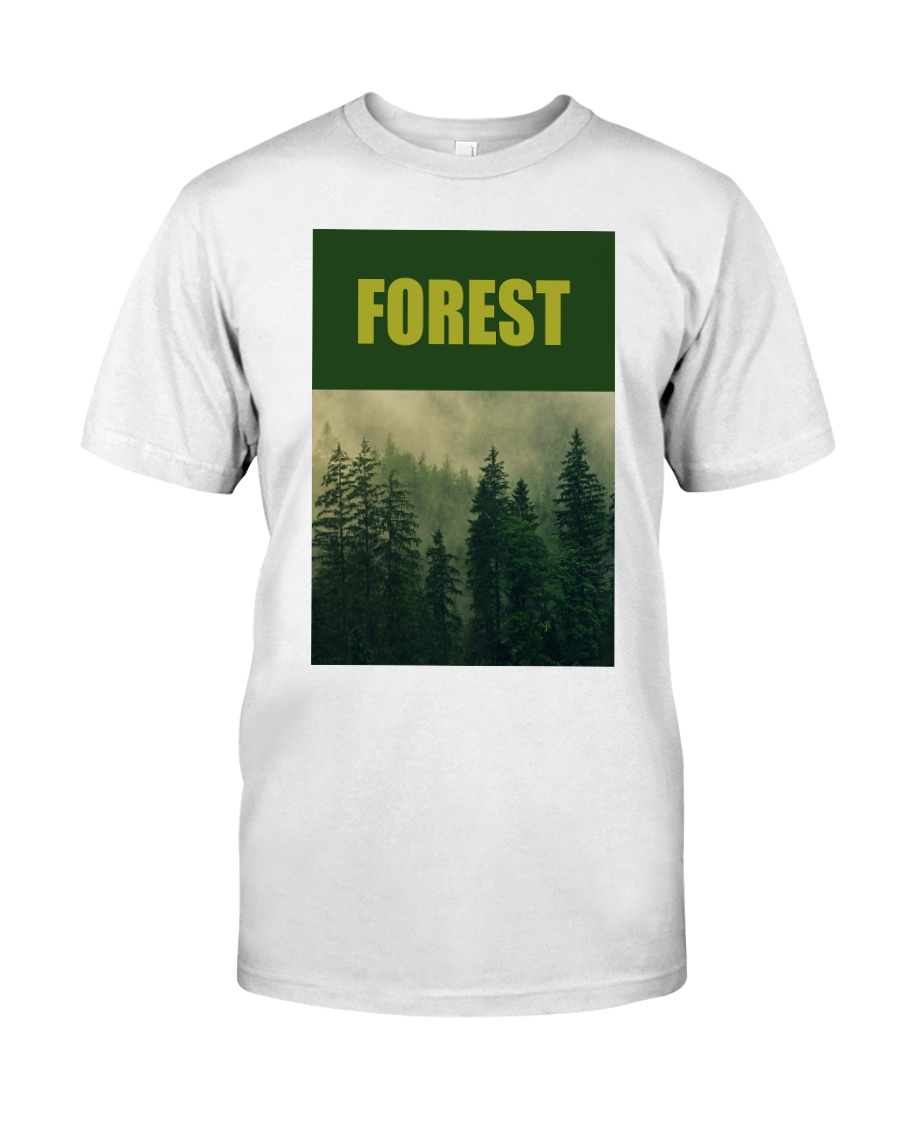 FOREST SHIRT TREE GREEN NATURE PROTECTION and camp Premium Fit Mens Tee