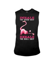 flamingo yoga inhale Sleeveless Tee tile