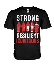 Strong Resilient Indigenous V-Neck T-Shirt tile