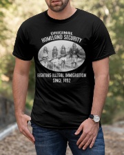 Original Homeland Security Fighting Illegal Immigration Since 1492 Classic T-Shirt apparel-classic-tshirt-lifestyle-front-53
