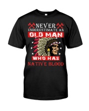 Never Underestimate An Who Has Native Blood Premium Fit Mens Tee tile
